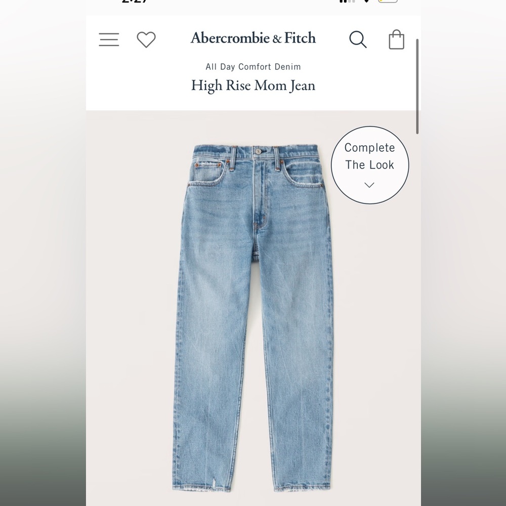 Abercrombie & Fitch | The Mom High Rise | Medium Wash